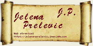 Jelena Prelević vizit kartica